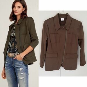 CAbi Olive and Chocolate Blazer